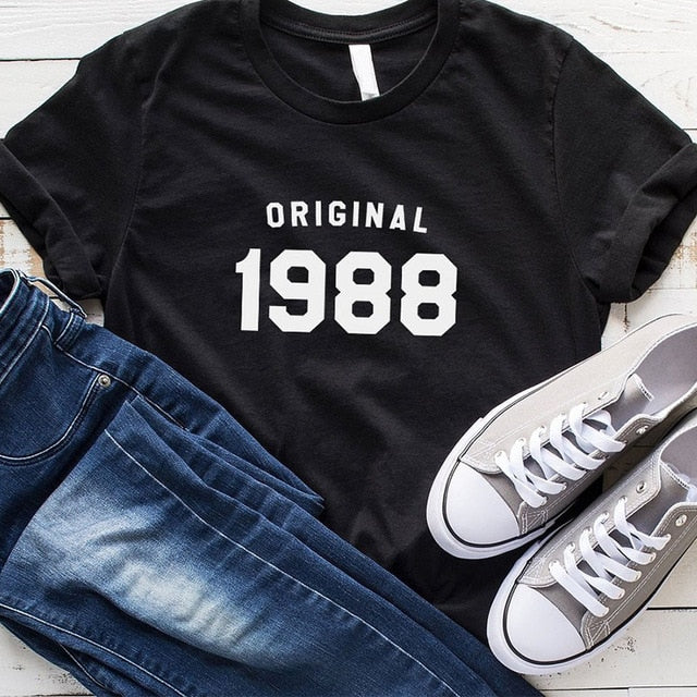 35th Birthday Summer Fashion T-shirt | Gifts for Her | 1988 Birthday Shirt T-shirts - Vintage tees for Women