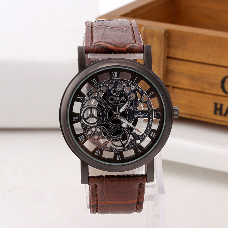 Fashion Business Skeleton Watch | Dress Quartz Wristwatch