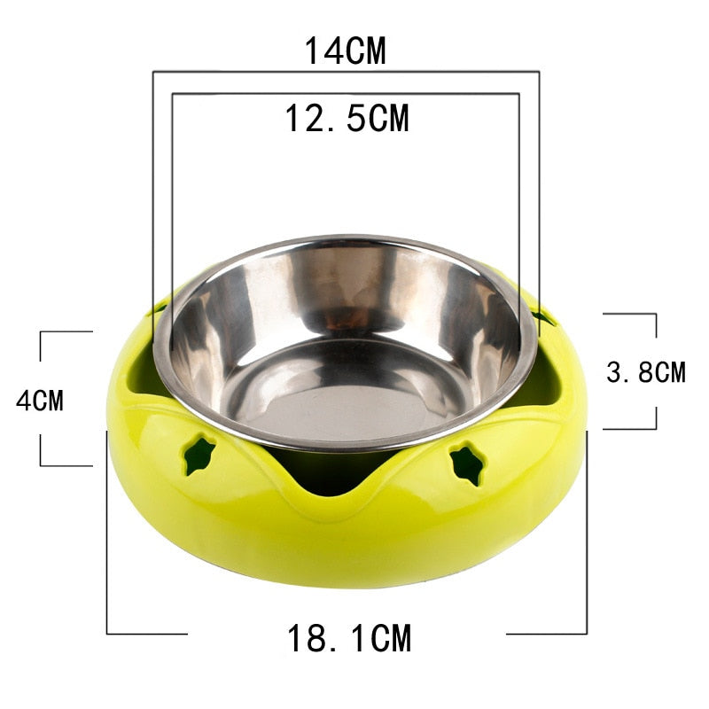 Durable Pet Bowl | Stainless Steel Drinking Feeding Dual-use Food Feeder - Vintage tees for Women